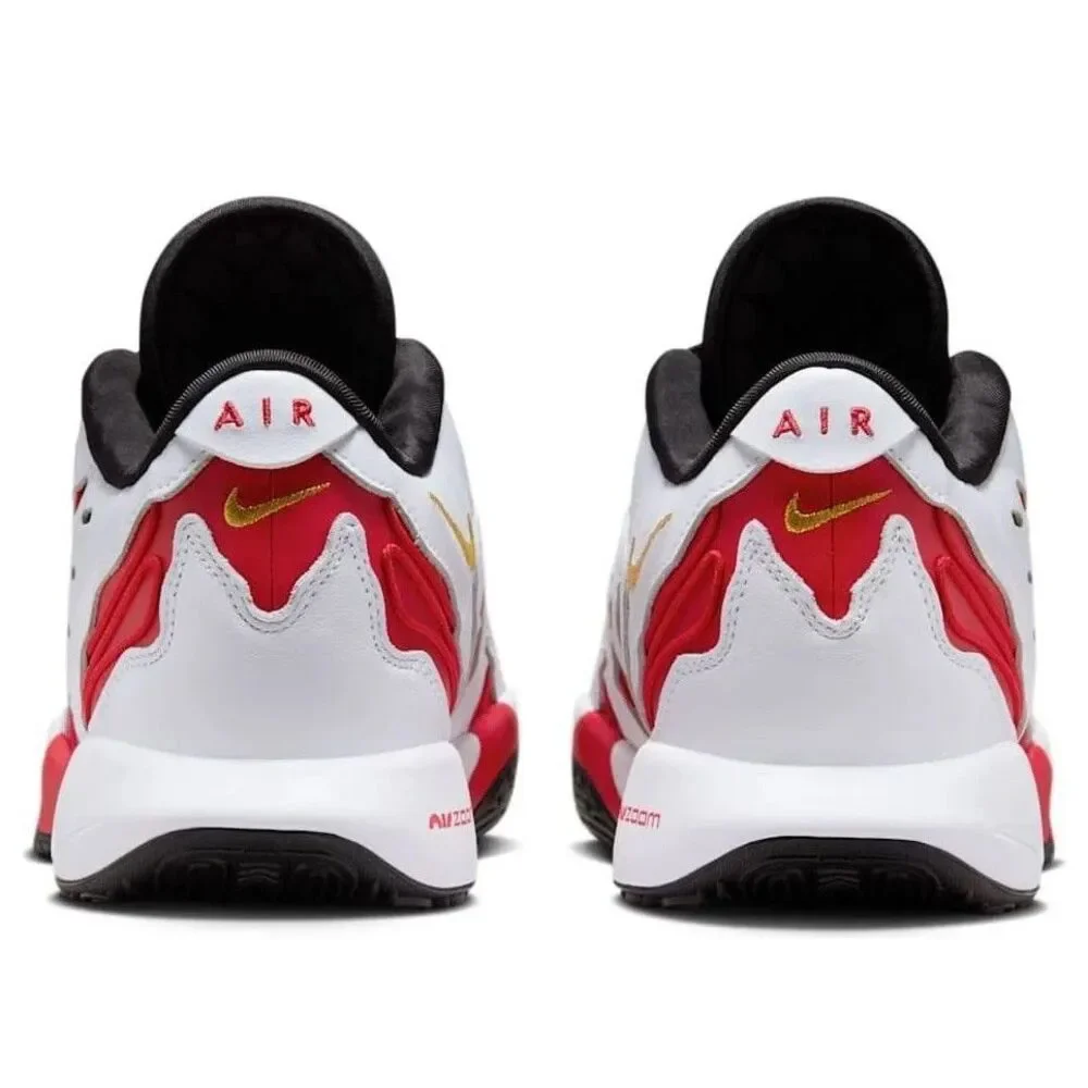 Size 8.5 Nike LeBron XXI 21 Prime 96 White Gold Fire Red Mens HV1221-100